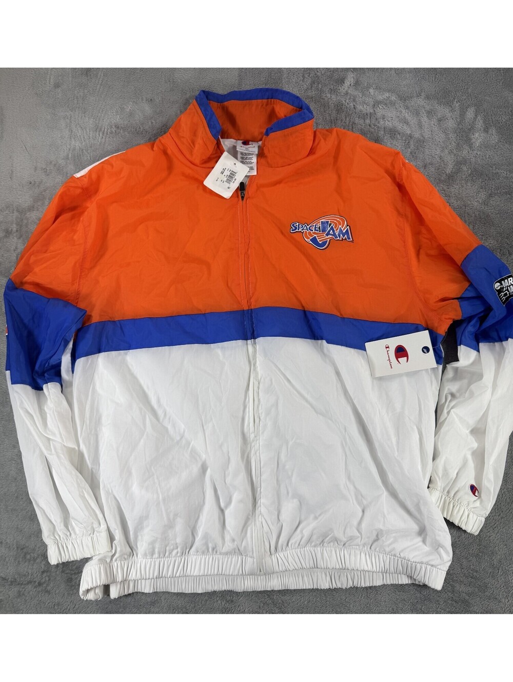 Champion Men's Space Jam Retro 90's Windbreaker Jacket XL NWT 30th Anniversary